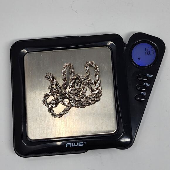 Vintage Sterling Silver Rope Chain - Picture 5 of 5